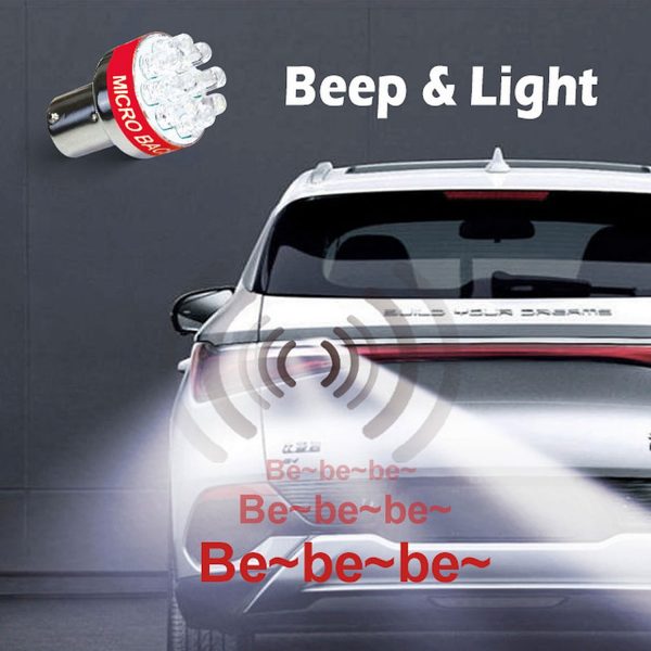Beep & Light LED Bulb With Reverse Alarm