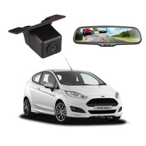 Ford Fiesta 2009-2017 MK7/MK7.5 (Without Auto Dim/Rain Sensor) Rear Camera & 4.3 Inch Mirror Monitor Bundle