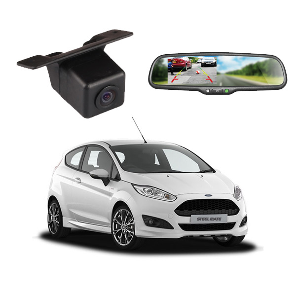 Ford Fiesta 2009-2017 Rear Camera & 4.3 Inch Mirror Monitor Bundle