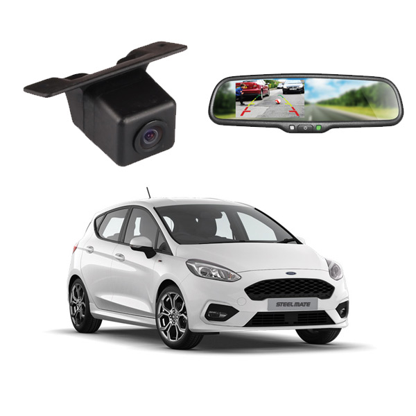 Ford Fiesta 2018 Rear Camera 4.3 Inch Mirror Monitor Bundle
