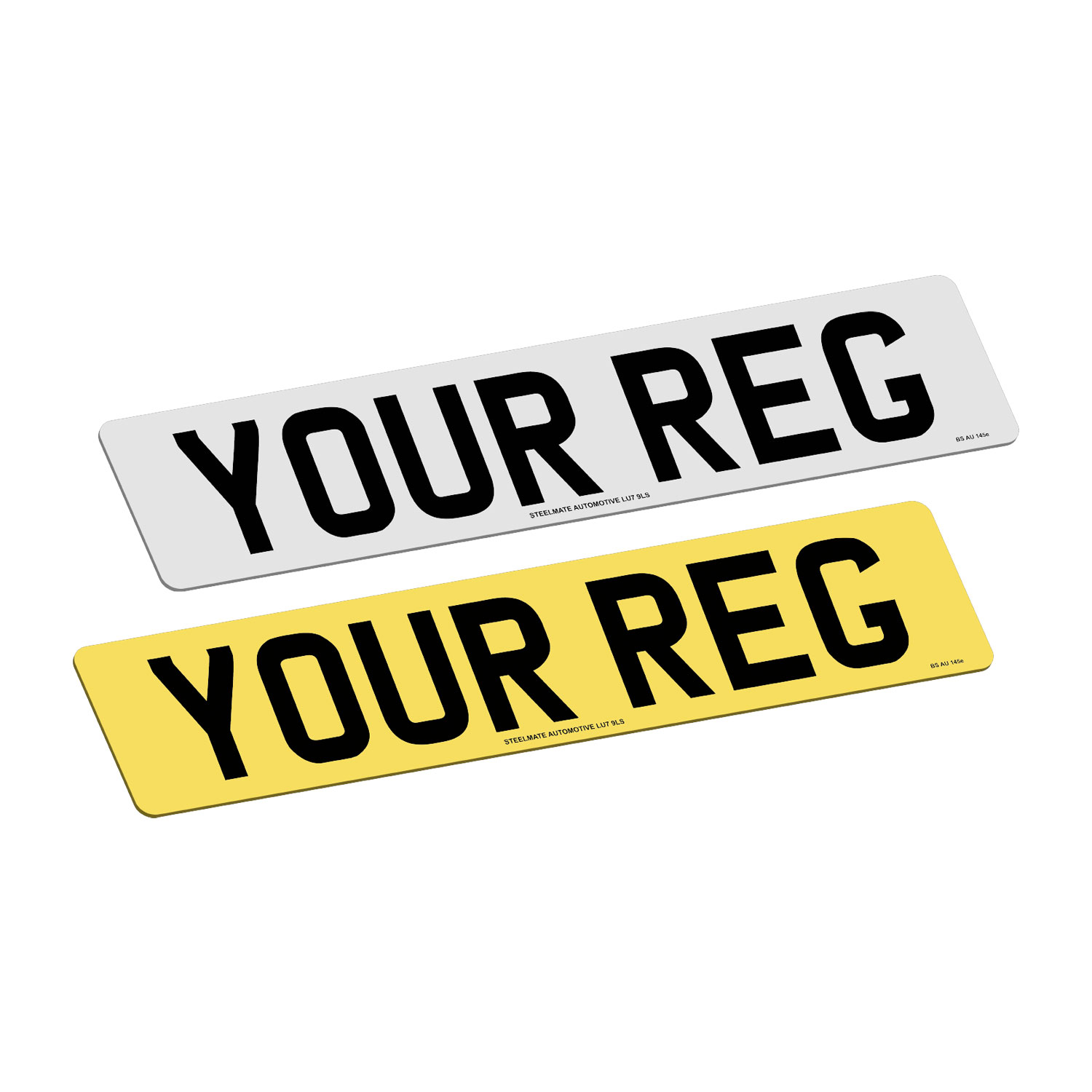 Printed Number Plates